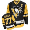 Reebok Pittsburgh Penguins #77 Paul Coffey Premier Black Gold Third NHL Jersey