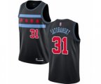 Chicago Bulls #31 Tomas Satoransky Authentic Black Basketball Jersey - City Edition
