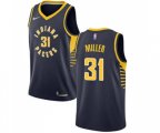 Indiana Pacers #31 Reggie Miller Authentic Navy Blue Road Basketball Jersey - Icon Edition