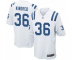 Indianapolis Colts #36 Derrick Kindred Game White Football Jersey