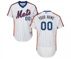 New York Mets Customized White Alternate Flex Base Authentic Collection Baseball Jersey