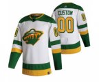 Minnesota Wild Custom White 2020-21 Alternate Authentic Player Hockey Jersey