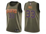 Phoenix Suns #33 Grant Hill Green Salute to Service NBA Swingman Jersey