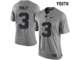 2016 Youth Heather Gray Alabama Crimson Tide Calvin Ridley #3 College Football Limited Jersey - Gridiron Gray