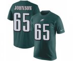 Philadelphia Eagles #65 Lane Johnson Green Rush Pride Name & Number T-Shirt
