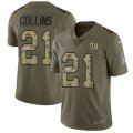 New York Giants #21 Landon Collins Limited Olive Camo 2017 Salute to Service NFL Jersey