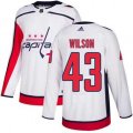 Washington Capitals #43 Tom Wilson White Road Authentic Stitched NHL Jersey