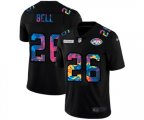 New York Jets #26 Le'Veon Bell Men's Nike Multi-Color Black 2020 NFL Crucial Catch Vapor Untouchable Limited Jersey