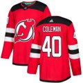New Jersey Devils #40 Blake Coleman Premier Red Home NHL Jersey