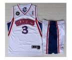 nba philadelphia 76ers #3 iverson white m&n[suits][10th]
