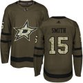 Dallas Stars #15 Bobby Smith Premier Green Salute to Service NHL Jersey