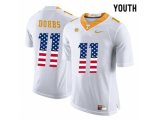 2016 US Flag Fashion 2016 Youth Tennessee Volunteers Joshua Dobbs #11 College Football Limited Jersey - White