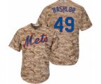 New York Mets Tyler Bashlor Replica Camo Alternate Cool Base Baseball Player Jersey