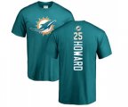 Miami Dolphins #25 Xavien Howard Aqua Green Backer T-Shirt