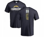 Los Angeles Chargers #99 Jerry Tillery Navy Blue Backer T-Shirt