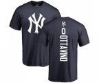 New York Yankees #0 Adam Ottavino Navy Blue Backer T-Shirt