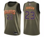 Phoenix Suns #23 Cameron Johnson Swingman Green Salute to Service Basketball Jersey