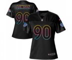 Women Buffalo Bills #90 Shaq Lawson Game Black Fashion Football Jersey