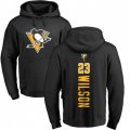 Pittsburgh Penguins #23 Scott Wilson Black Backer Pullover Hoodie
