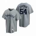 Nike New York Yankees #54 Aroldis Chapman Gray Cooperstown Collection Road Stitched Baseball Jersey