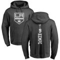Los Angeles Kings #9 Adrian Kempe Charcoal One Color Backer Pullover Hoodie