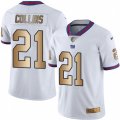 New York Giants #21 Landon Collins Limited White Gold Rush NFL Jersey