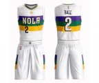 New Orleans Pelicans #2 Lonzo Ball Swingman White Basketball Suit Jersey - City Edition