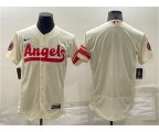 Los Angeles Angels Blank Number Cream 2022 City Connect Flex Base Stitched Jersey