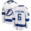 Tampa Bay Lightning #6 Anton Stralman Fanatics Branded White Away Breakaway NHL Jersey