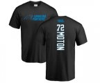 Carolina Panthers #72 Taylor Moton Black Backer T-Shirt