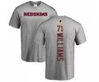 Washington Redskins #71 Trent Williams Ash Backer T-Shirt