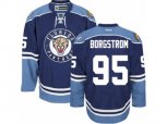 Florida Panthers #95 Henrik Borgstrom Premier Navy Blue Third NHL Jersey