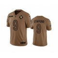Los Angeles Rams #9 Matthew Stafford 2023 Brown Salute To Service Limited Football Stitched Jersey