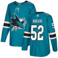 San Jose Sharks #52 Brandon Bollig Premier Teal Green Home NHL Jersey