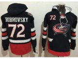 Columbus Blue Jackets #72 Sergei Bobrovsky Navy Blue Name & Number Pullover NHL Hoodie