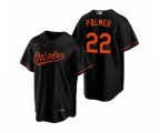 Baltimore Orioles #22 Jim Palmer Nike Black Replica Alternate Jersey