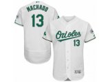 Baltimore Orioles #13 Manny Machado White Celtic Flexbase Authentic Collection MLB Jersey