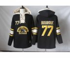 Boston Bruins #77 Ray Bourque Black Sawyer Hooded Sweatshirt Stitched NHL Jersey