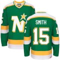 CCM Dallas Stars #15 Bobby Smith Premier Green Throwback NHL Jersey
