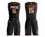 Phoenix Suns #15 Ryan Anderson Swingman Black Basketball Suit Jersey - Statement Edition
