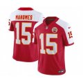 Kansas City Chiefs #15 Patrick Mahomes Red White 2023 F.U.S.E. Vapor Untouchable Limited Football Stitched Jersey