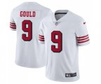 San Francisco 49ers #9 Robbie Gould Limited White Rush Vapor Untouchable Football Jersey