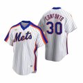 Nike New York Mets #30 Michael Conforto White Cooperstown Collection Home Stitched Baseball Jersey