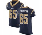 Los Angeles Rams #65 John Sullivan Navy Blue Team Color Vapor Untouchable Elite Player Football Jersey