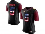 2016 US Flag Fashion-2016 Men's Florida State Seminoles Jameis Winston #5 College Football Limited Jersey - Black