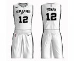 San Antonio Spurs #12 Bruce Bowen Swingman White Basketball Suit Jersey - Association Edition