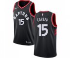 Toronto Raptors #15 Vince Carter Swingman Black Alternate NBA Jersey Statement Edition