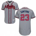 Atlanta Braves #23 Danny Santana Grey Flexbase Authentic Collection MLB Jersey