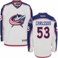 Columbus Blue Jackets #53 Gabriel Carlsson Authentic White Away NHL Jersey
