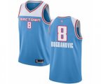 Sacramento Kings #8 Bogdan Bogdanovic Swingman Blue Basketball Jersey - 2018-19 City Edition